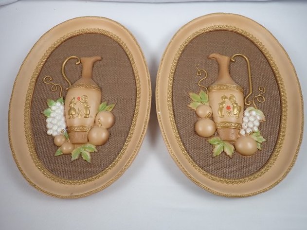 Image for 1960s Chalkware Plaques