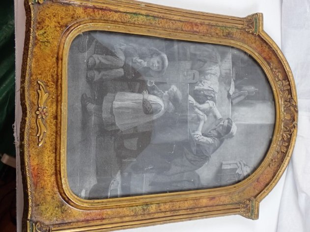 Image for Framed Antique Black & White Print