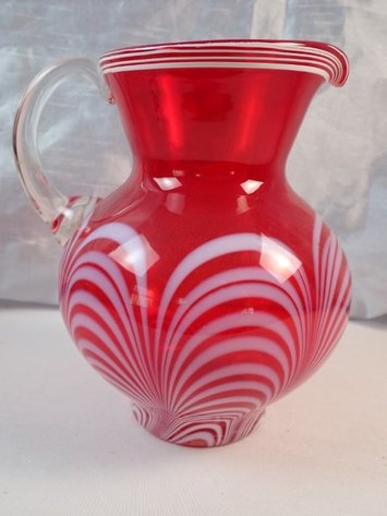 Image for Durand Style Art Glass Pitcher