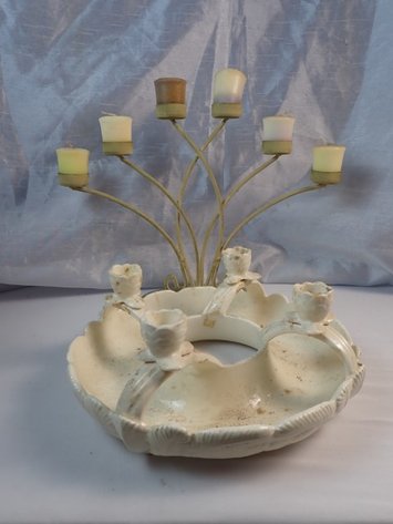 Image for Vintage Ceramic Centerpiece Ring+