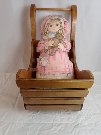 Image for Vintage Plush Doll & Stroller