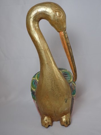 Image for Wooden Pelican Sculpture