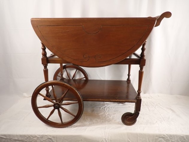 Image for Antique Drop-Leaf Tea Cart
