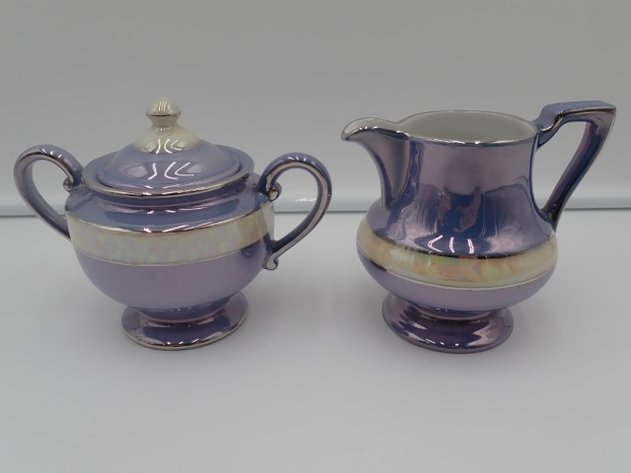 Image for Royal Rochester Cream & Sugar Lustreware