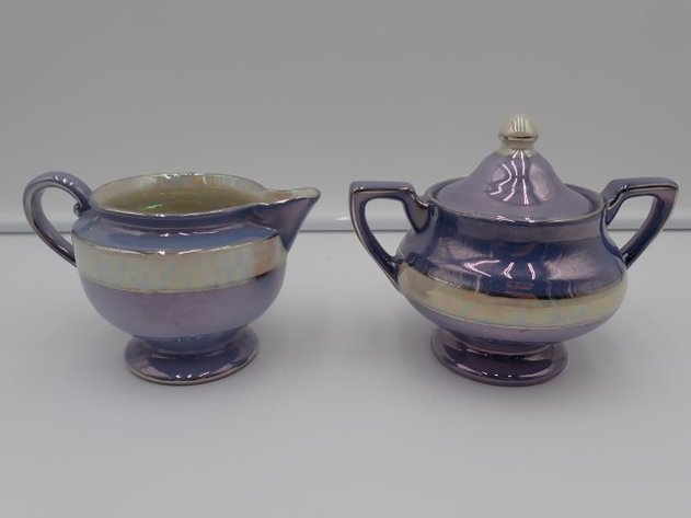 Image for Royal Rochester Cream & Sugar Lustreware