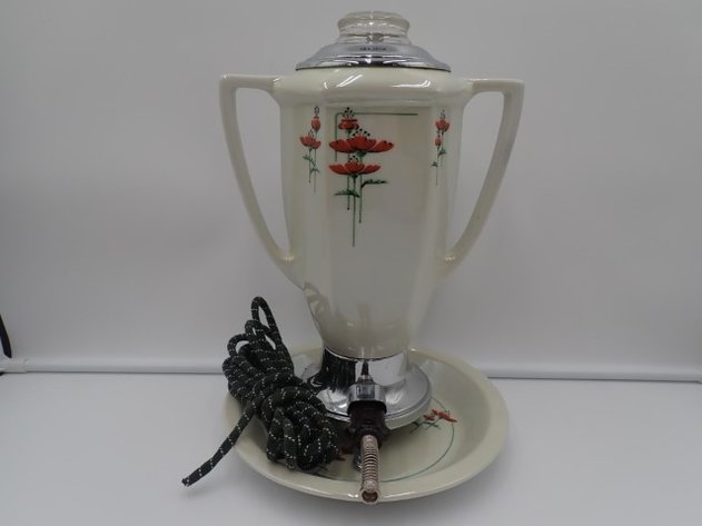 Image for Royal Rochester Red Poppy Coffee Percolator/Urn