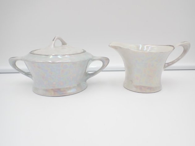 Image for OHIO Art Company Lustreware Cream & Sugar