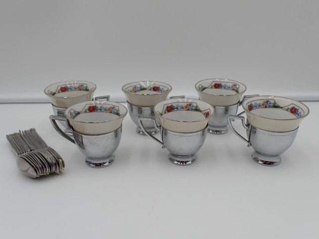 Image for Set of 6 Royal Rochester Tea Cups