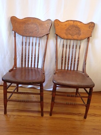 Image for Antique Pair of Carved Chairs