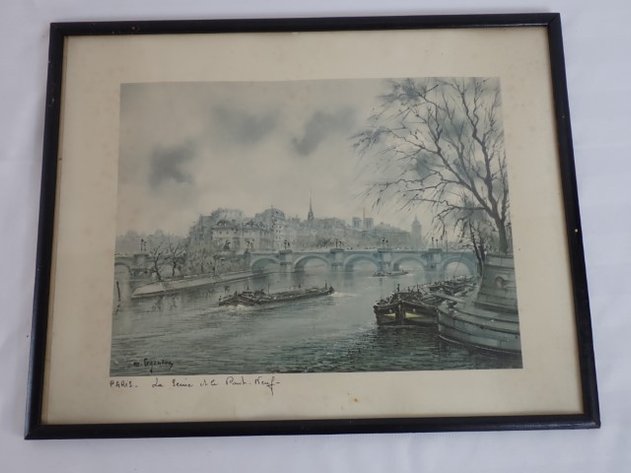 Image for Vintage Framed Maurice Legendre Print