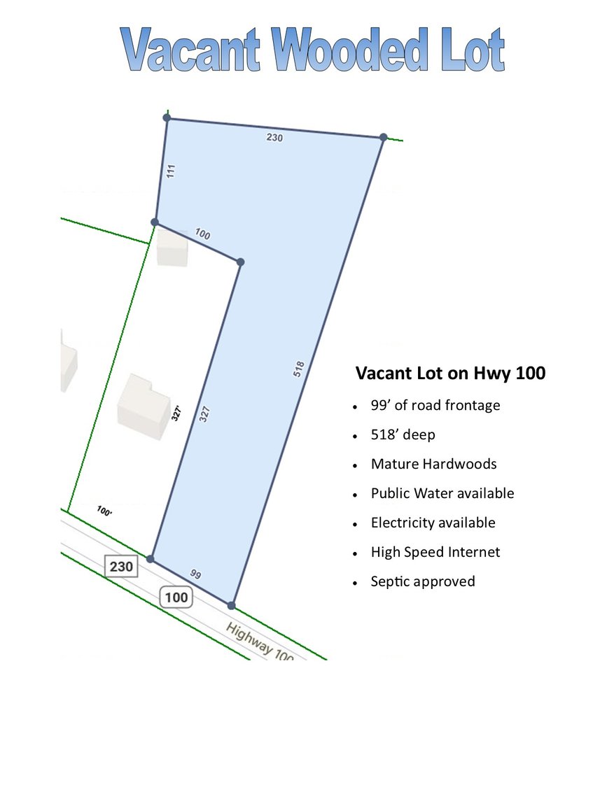 Image for Hwy 100 Vacant Lot - 1.5 acres - Estate Auction