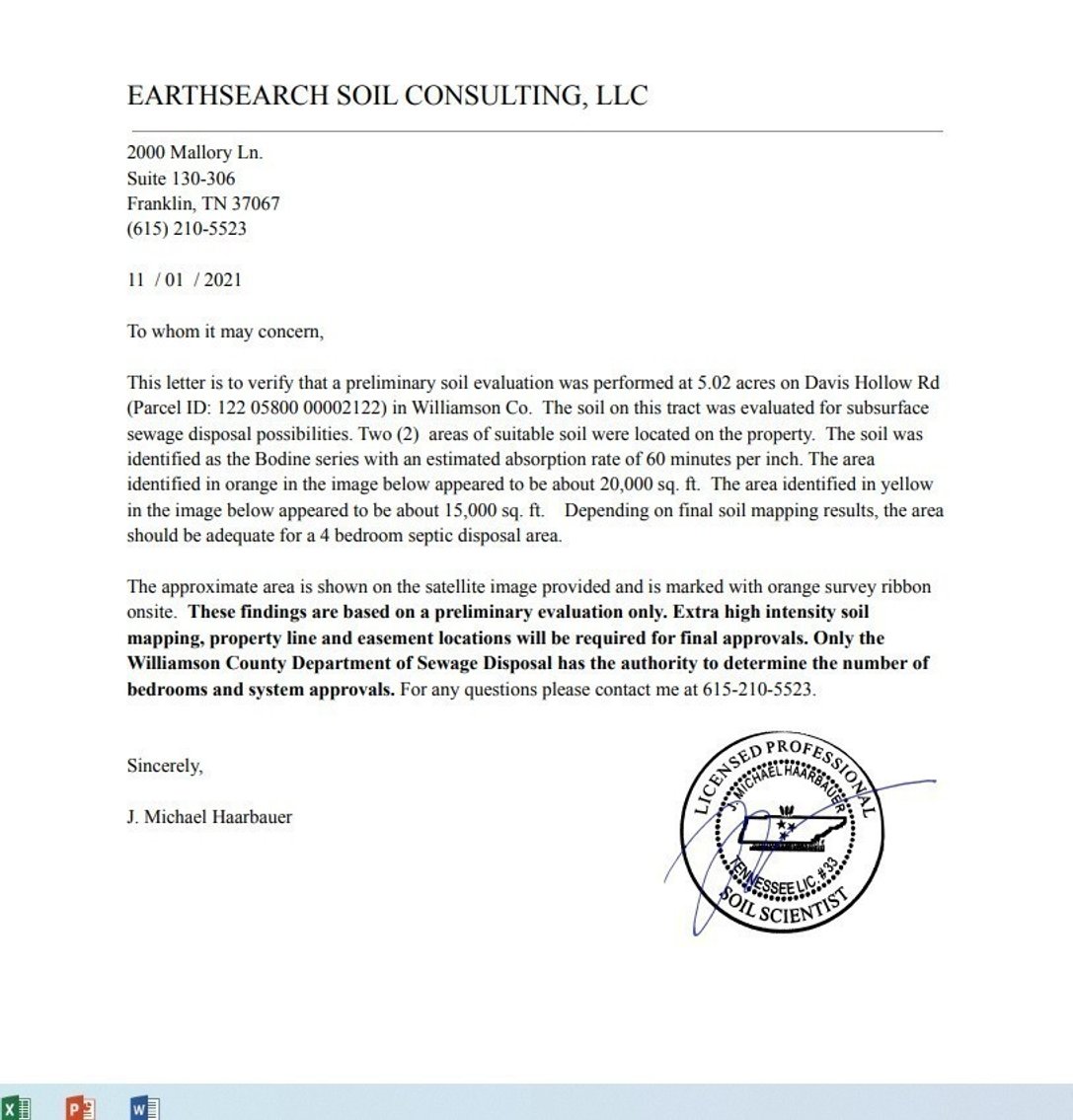 Image for 5 Acres in the Leipers Fork area - Davis Hollow Road