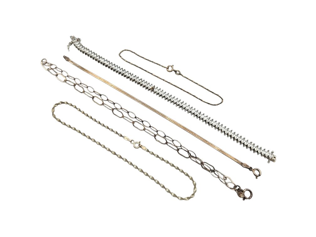 Sterling Assorted Bracelet Lot (V)