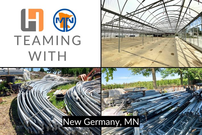 Image for Large Industrial Covered Greenhouse Auction - New Germany, MN