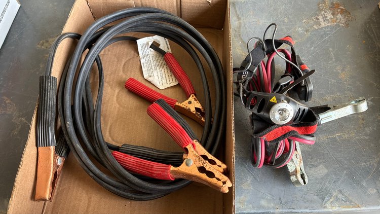 Image for Light duty jumper cables and headlamp