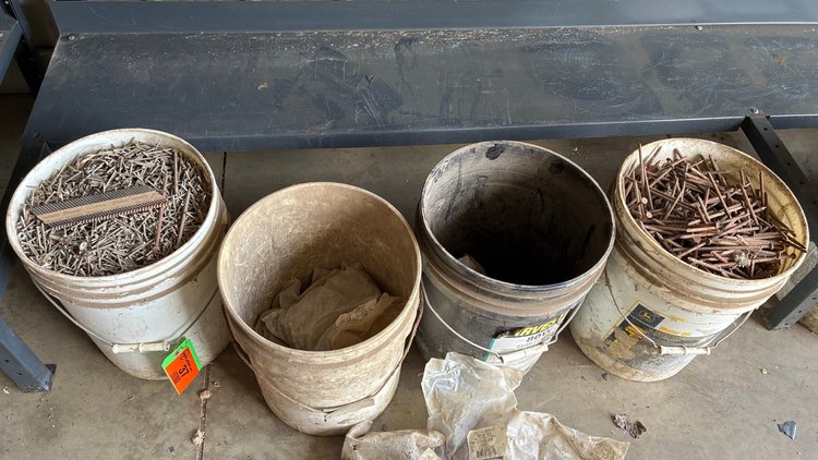 Image for (4) 5 gallon buckets of hardware