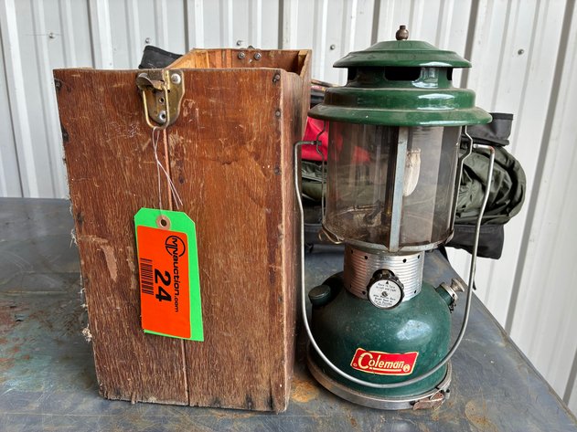 Image for Coleman 220F camp lantern with wood case