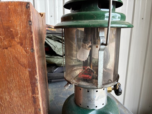 Image for Coleman 220F camp lantern with wood case