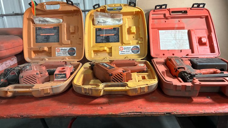 Image for (3) cordless Paslode framing nailers