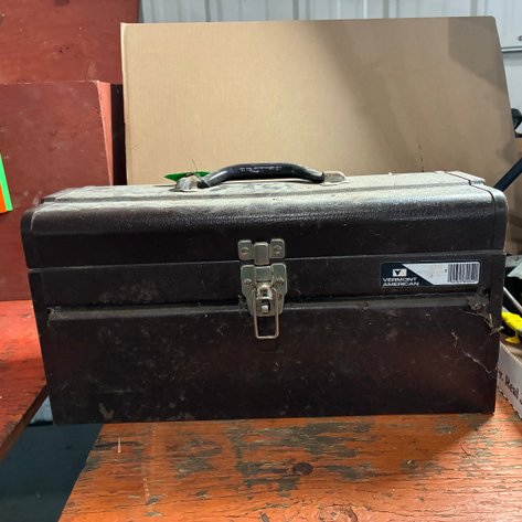 Image for Vermont American metal tool box and contents