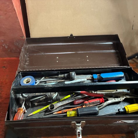 Image for Vermont American metal tool box and contents