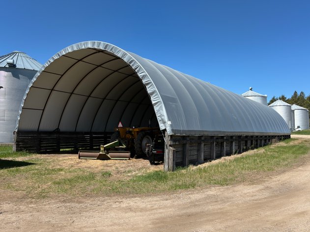 Image for 36' x 100' Diamond Shelter Single Pipe Truss Hoop Building