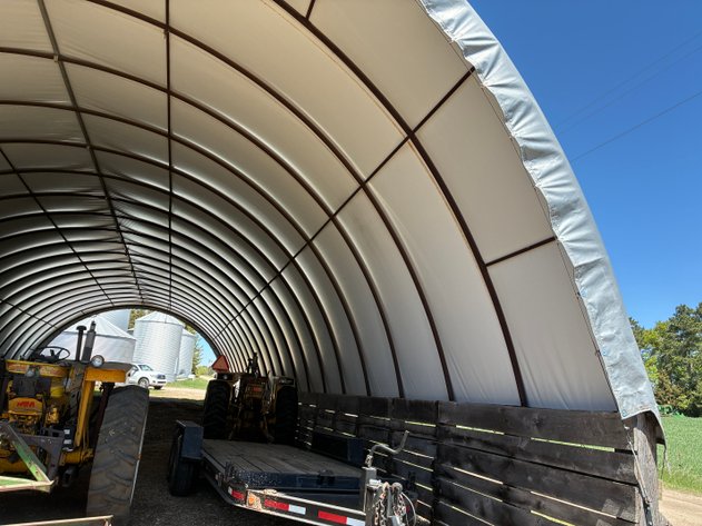 Image for 36' x 100' Diamond Shelter Single Pipe Truss Hoop Building