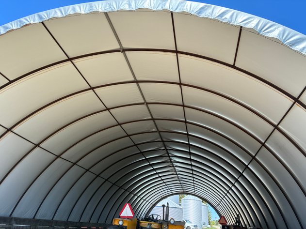 Image for 36' x 100' Diamond Shelter Single Pipe Truss Hoop Building