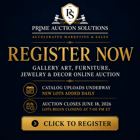 Image for Gallery Art, Furniture, Jewelry, and Decor Online Auction
