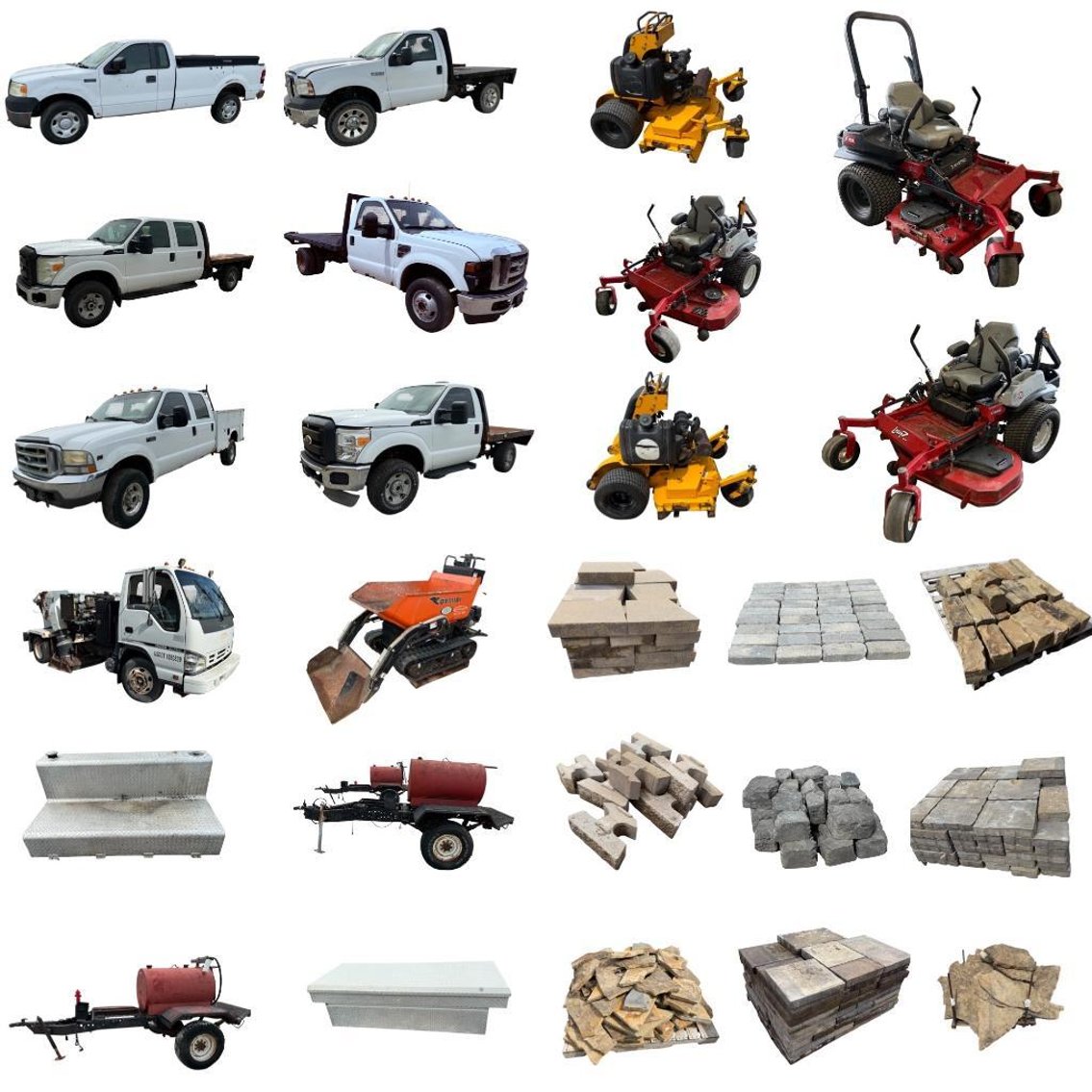 Image for Vehicles, Landscaping Blocks & Rock, Vehicles, Mowers & More - Inventory Liquidation