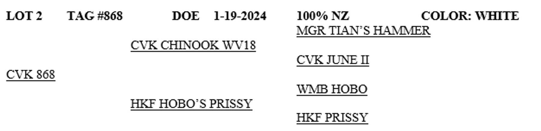 Image for 2024 | Cream of Crop-  Kiko Sale