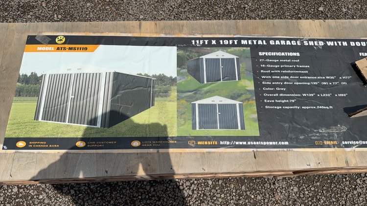 Image for ATS MS1119 11' X 19' METAL GARAGE