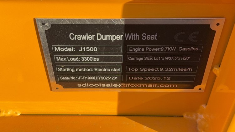 Image for 2025 FUTURE FT-J1500 MINI TRACK DUMP TRUCK