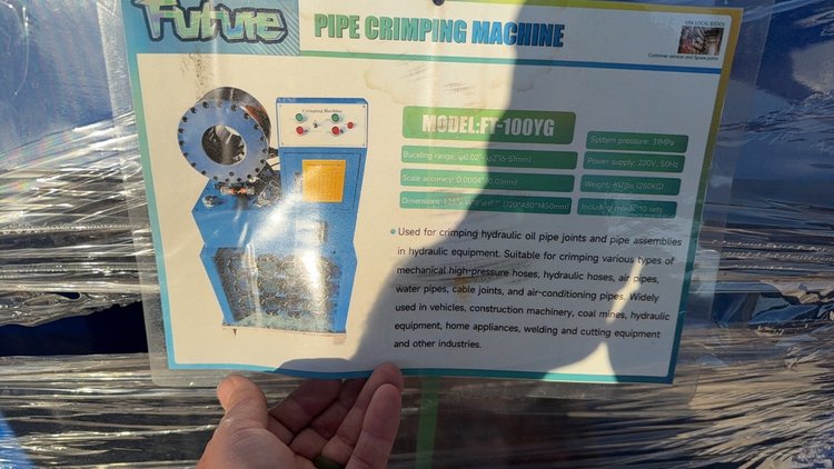 Image for FUTURE ELECTRIC PIPE CRIMPING MACHINE