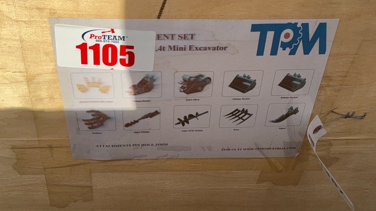 Image for TPM MINI EXCAVATOR ATTATCHMENT PACKAGE