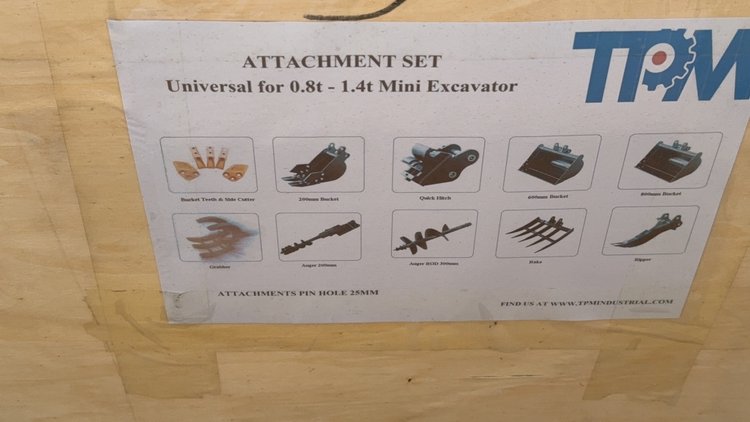 Image for TPM MINI EXCAVATOR ATTATCHMENT PACKAGE