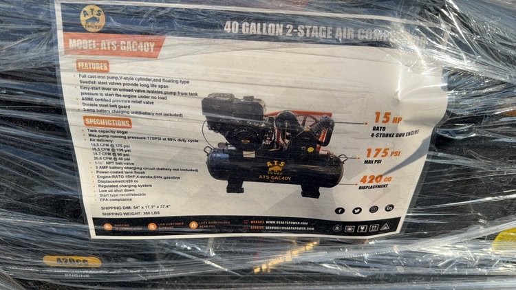 Image for ATS GAC40Y AIR COMPRESSOR W/ GAS ENGINE