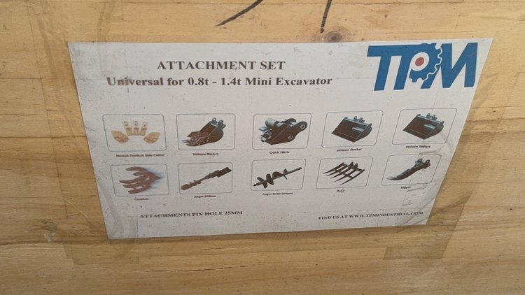Image for TPM MINI EXCAVATOR ATTATCHMENT PACKAGE
