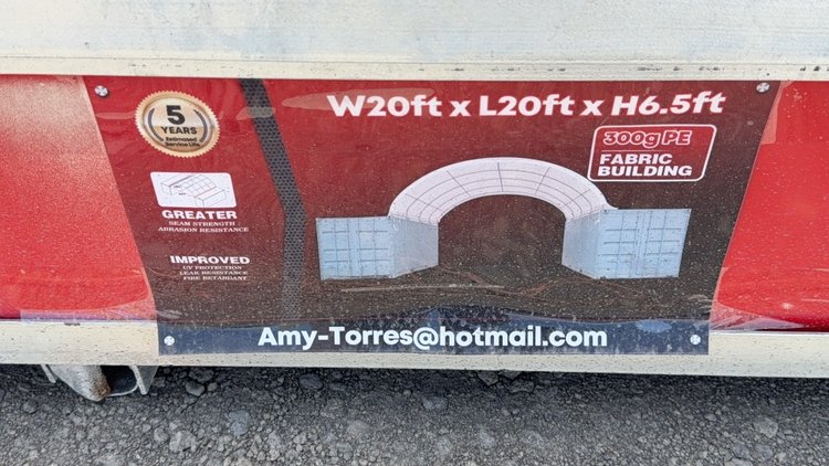 Image for 20' X 20' FABRIC BUILDING