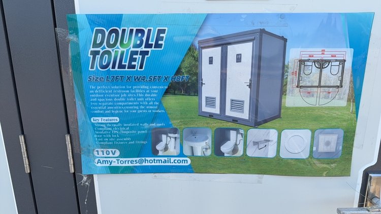 Image for PORTABLE DOUBLE TOILET