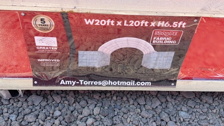 Image for 20' X 20' FABRIC BUILDING