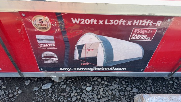 Image for 20'X30' FABRIC BUILDING