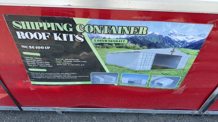 Image for 36' X 40' SHIPPING CONTAINER ROOF KIT