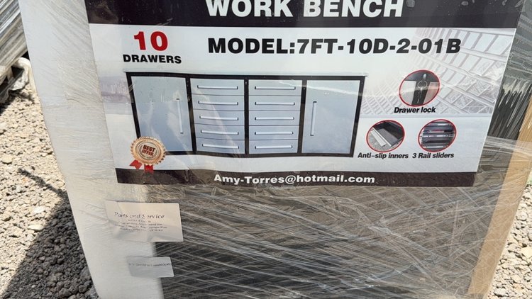 Image for 7' 10 DRAWER WORK BENCH