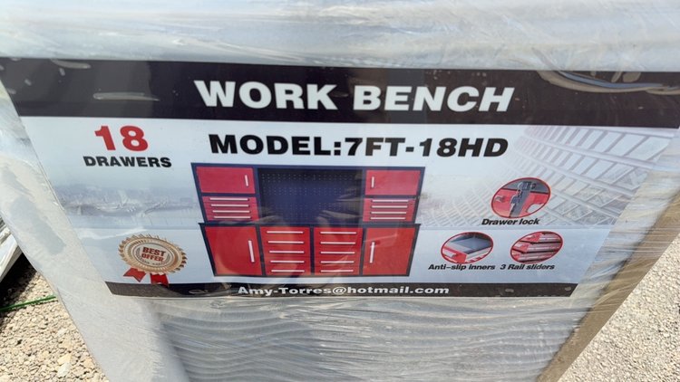 Image for 7' 18 DRAWER WORK BENCH