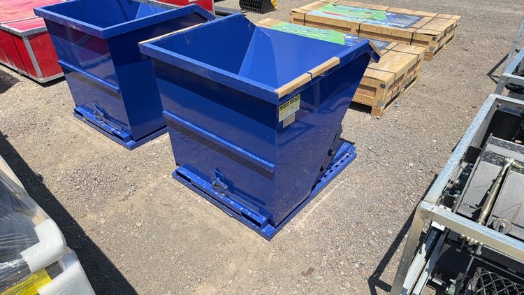 Image for SMALL FORKLIFT SELF DUMPING DUMPSTER