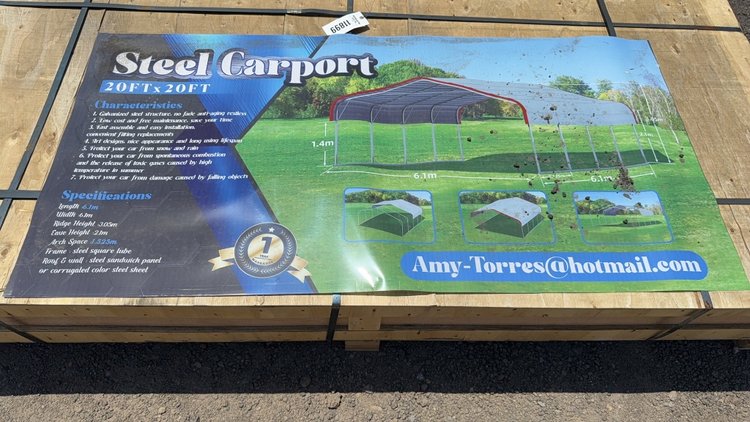 Image for 20' X 20' METAL CARPORT