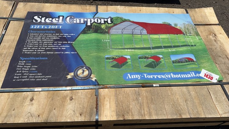 Image for 12' X 20' METAL CARPORT