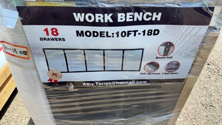 Image for 10' 18 DRAWER WORK BENCH