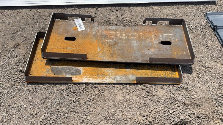 Image for QTY(2) SKID STEER WELD ON PLATES